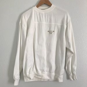 Vintage MCM Embroidered Crewneck Sweater